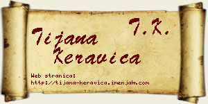 Tijana Keravica vizit kartica